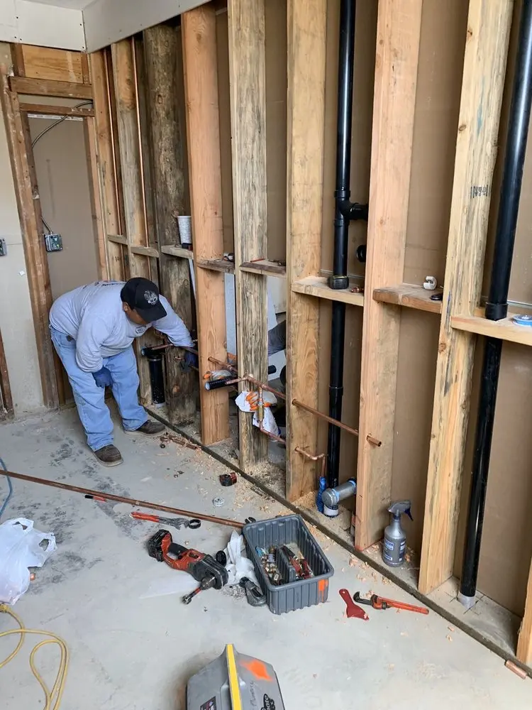 Commercial rough-in plumbing for Gas Line Repair in Locustwood